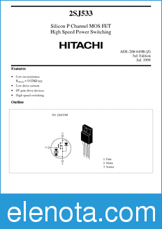 Hitachi 2SJ533 datasheet