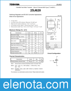 Toshiba 2SJ620 datasheet