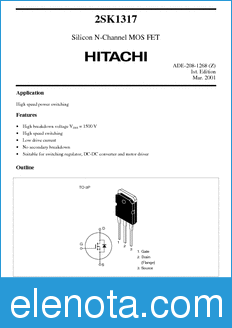 Hitachi 2SK1317 datasheet