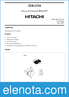 Hitachi 2SK1334 datasheet