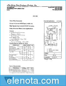 New Jersey Semi-Conductor 2SK1358 datasheet