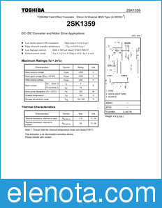 Toshiba 2SK1359 datasheet