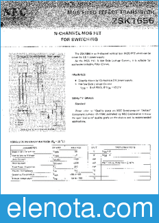 NEC 2SK1656 datasheet
