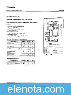 Toshiba Semiconductor 2SK2038 datasheet