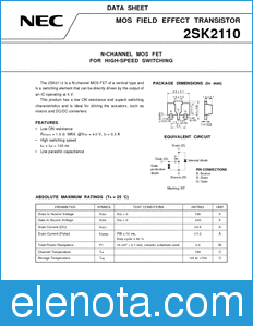 NEC 2SK2110 datasheet