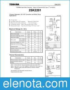 Toshiba 2SK2201 datasheet