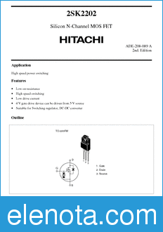 Hitachi 2SK2202 datasheet