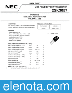 NEC 2SK3057 datasheet