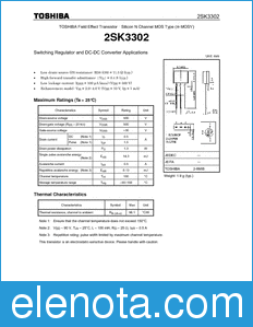 Toshiba 2SK3302 datasheet