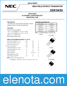 NEC 2SK3435 datasheet
