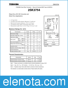Toshiba 2SK3754 datasheet