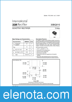 International Rectifier 30BQ015 datasheet