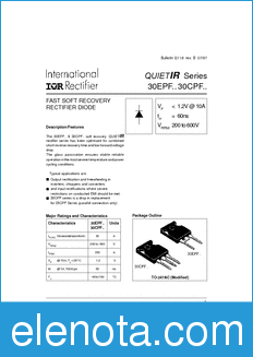 International Rectifier 30CPF02 datasheet