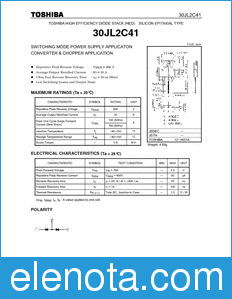 Toshiba 30JL2C41 datasheet