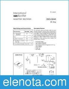 International Rectifier 35CLQ045 datasheet