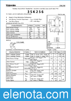 Toshiba 3SK256 datasheet
