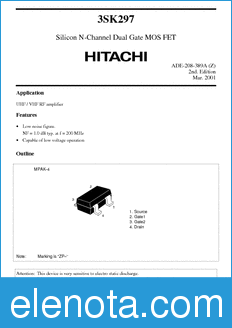 Hitachi 3SK297 datasheet