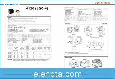 Ningbo Huaguan Electronics 4120(JQC-4) datasheet
