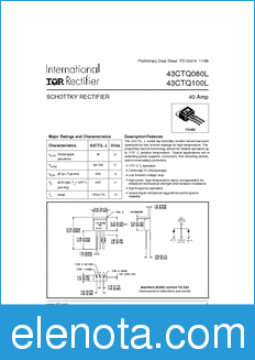 International Rectifier 43CTQ080L datasheet