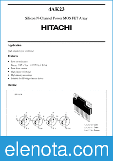 Hitachi 4AK23 datasheet