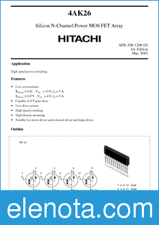 Hitachi 4AK26 datasheet