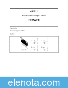 Hitachi 4ae11 datasheet