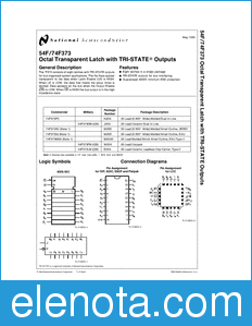 National Semiconductor 54F373 datasheet