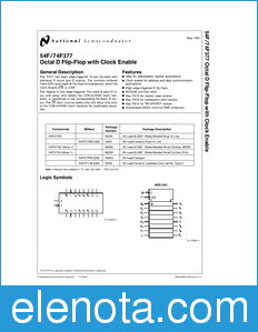 National Semiconductor 54F377 datasheet