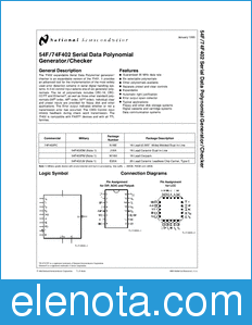 National Semiconductor 54F402 datasheet