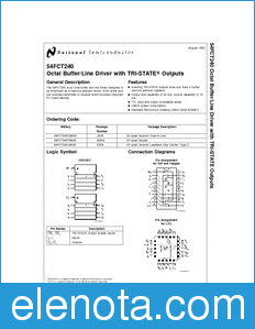 National Semiconductor 54FCT240 datasheet