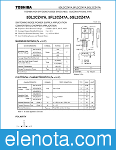 Toshiba 5DL2CZ47A datasheet
