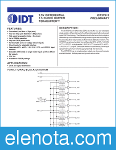 IDT 5T915 datasheet