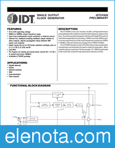 IDT 5V926 datasheet
