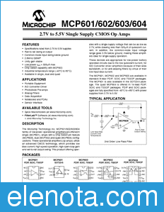 Microchip 604 datasheet