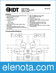 IDT 7019 datasheet