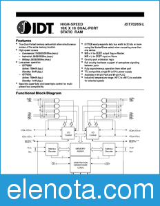 IDT 7026 datasheet