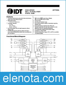 IDT 7038 datasheet