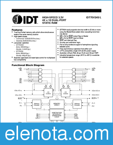 IDT 70V24 datasheet