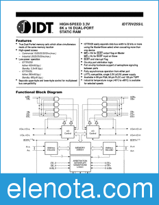 IDT 70V25 datasheet
