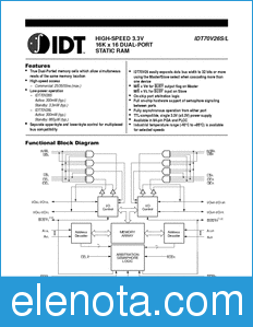 IDT 70V26 datasheet