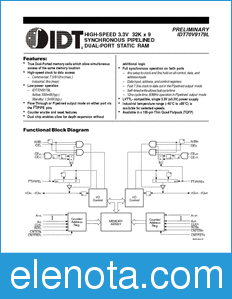 IDT 70V9179 datasheet