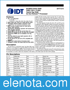 IDT 71215 datasheet