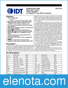 IDT 71216 datasheet