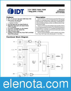 IDT 71T016SA datasheet
