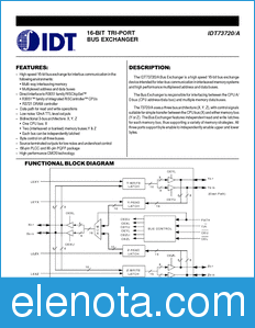 IDT 73720 datasheet