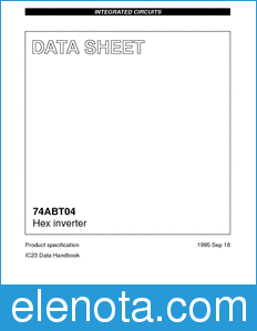 Philips 74ABT04 datasheet