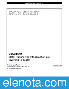 Philips 74ABT640 datasheet