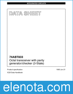 Philips 74ABT833 datasheet