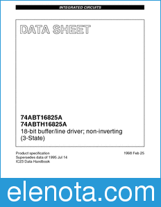 Philips 74ABTH16825A datasheet