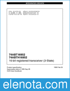 Philips 74ABTH16952 datasheet